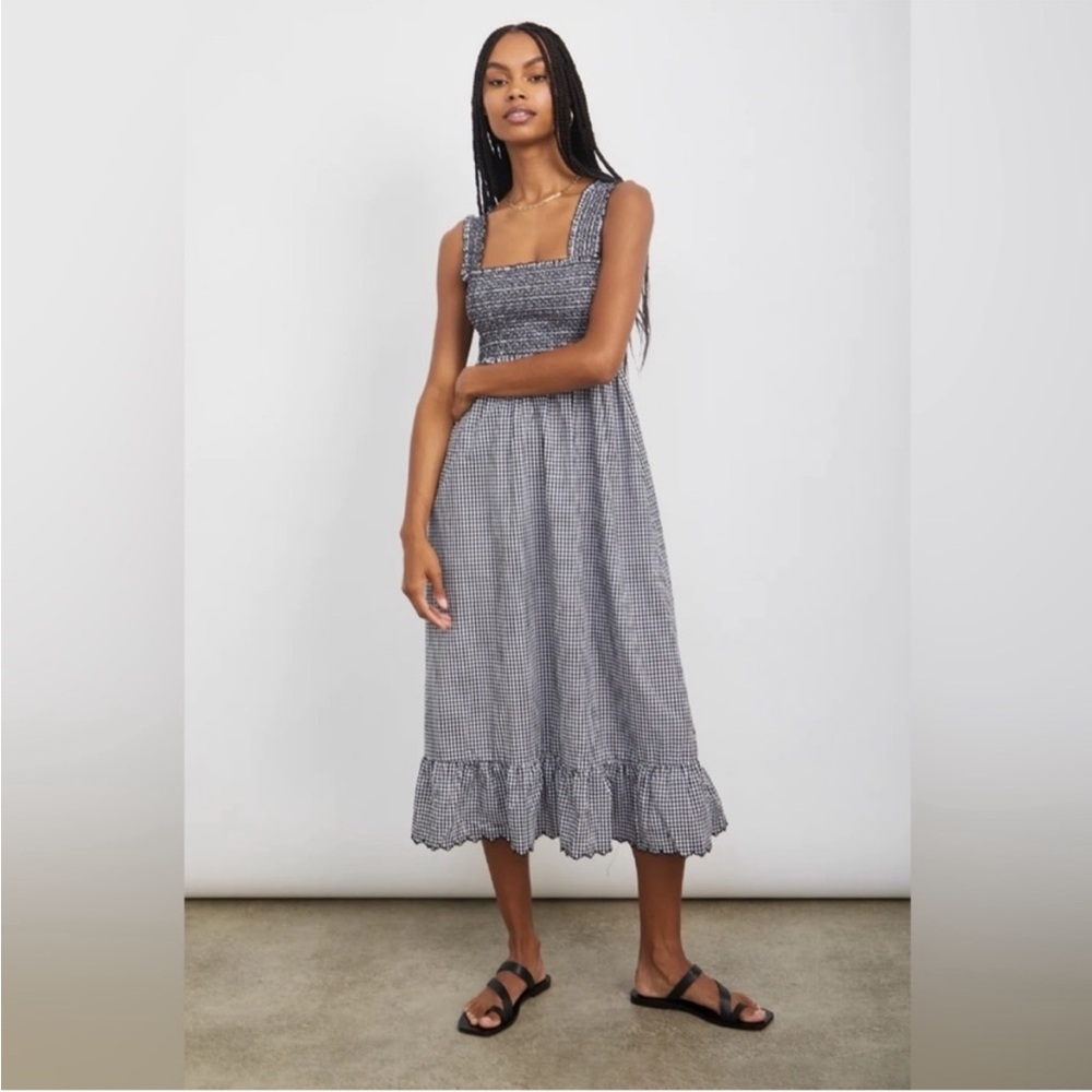 Rails Rumi Dress in Gingham black and white - Size Large